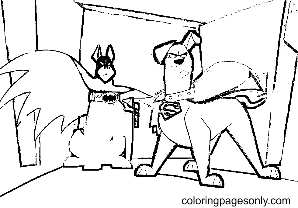 DC League of Super Pets Coloring Pages 8