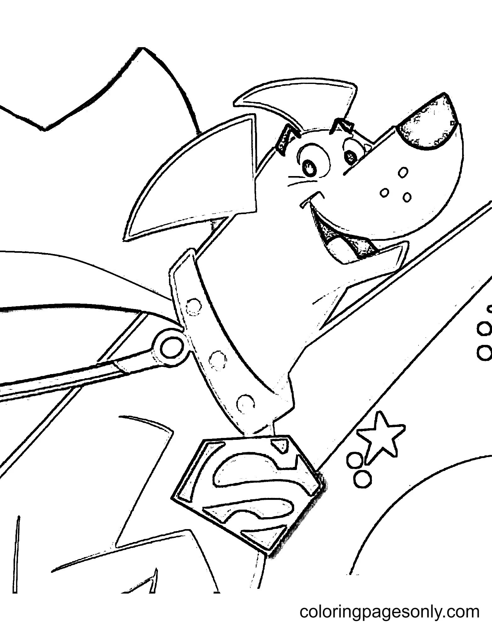 DC League of Super Pets Coloring Pages 9