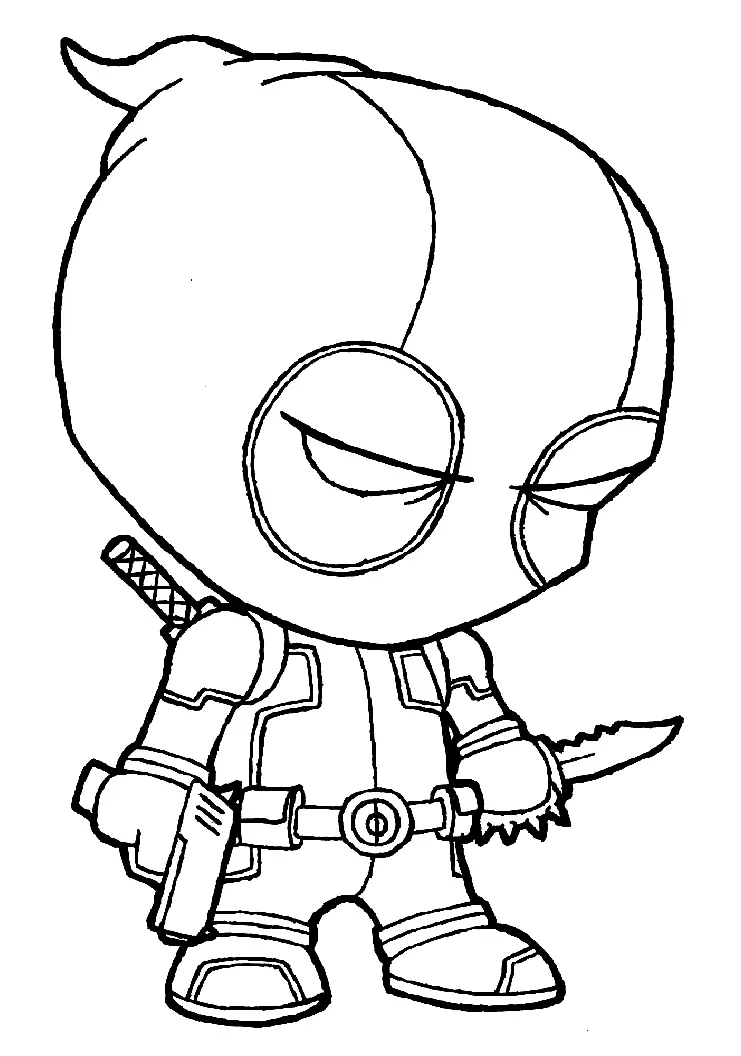 Deadpool Coloring Pages 10