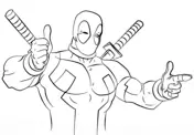 Deadpool Coloring Pages 122