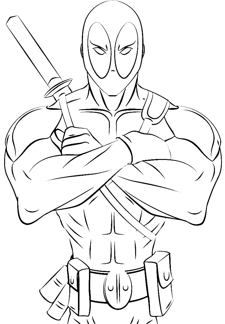 Deadpool Coloring Pages 14