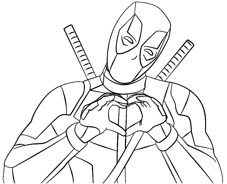 Deadpool Coloring Pages 16