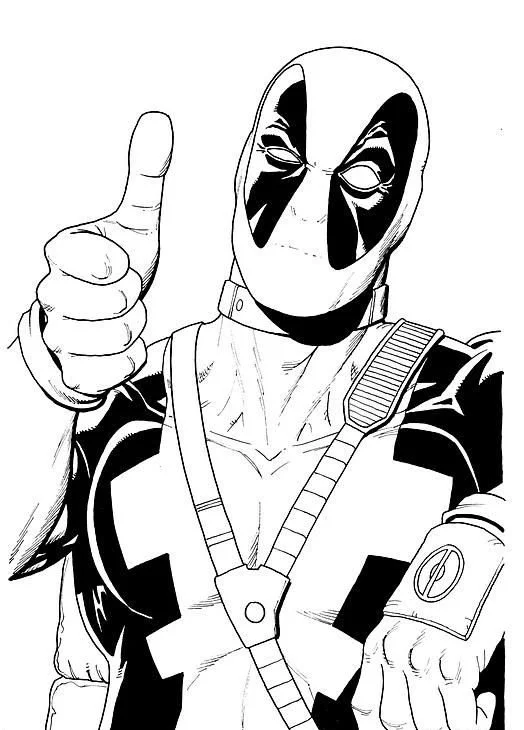 Deadpool Coloring Pages 26