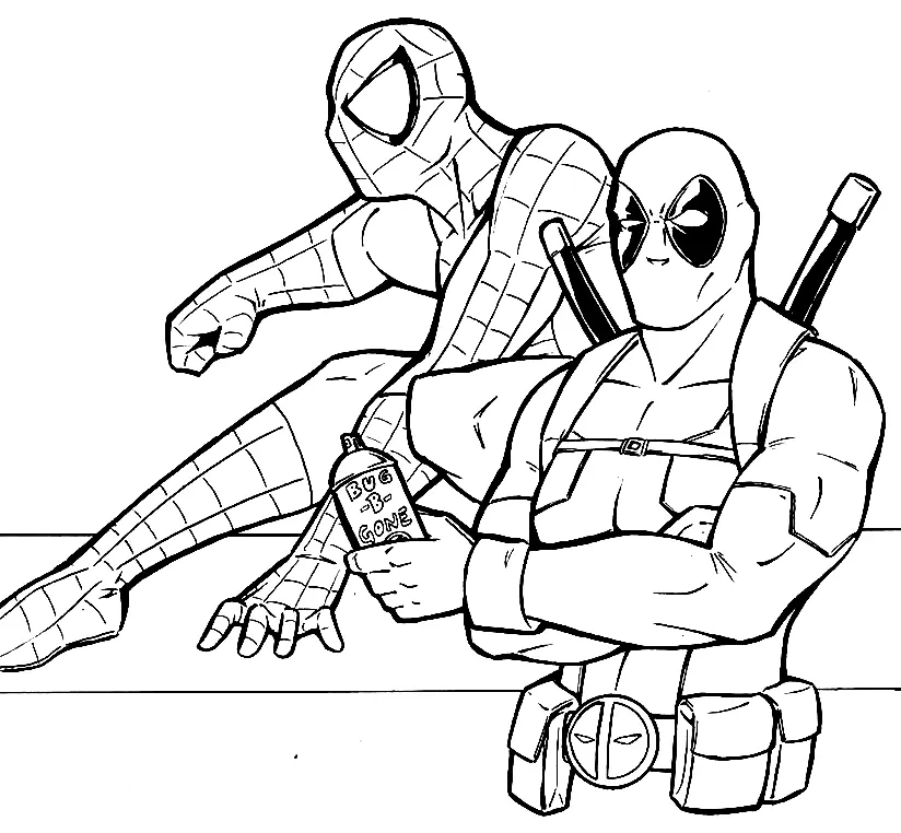 Deadpool Coloring Pages 3