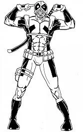 Deadpool Coloring Pages 30