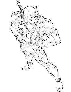 Deadpool Coloring Pages 36