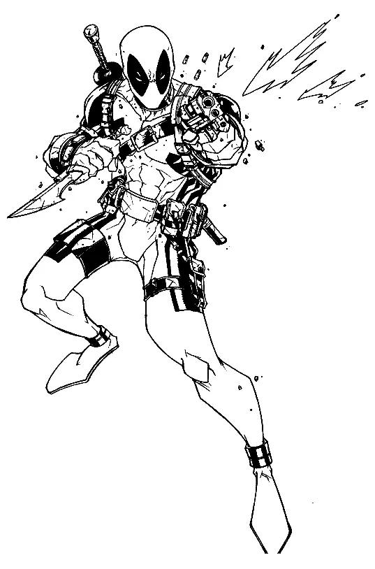 Deadpool Coloring Pages 40