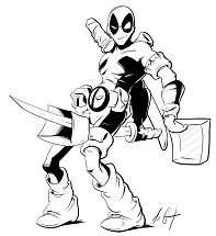 Deadpool Coloring Pages 43