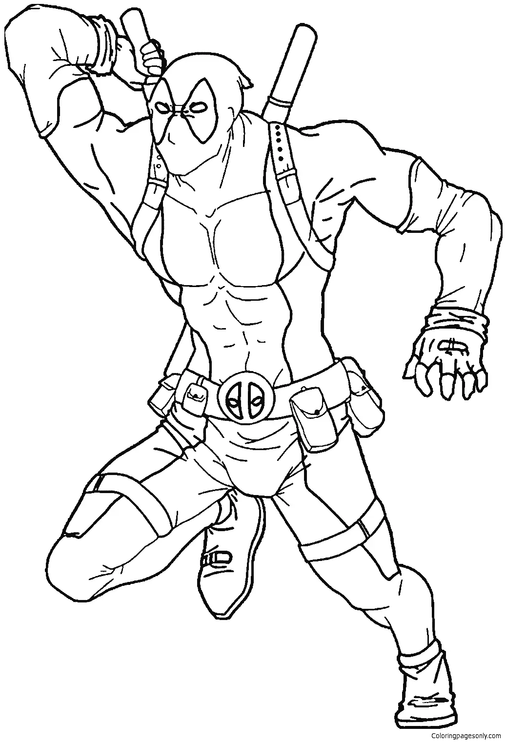 Deadpool Coloring Pages 46