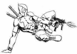 Deadpool Coloring Pages 82