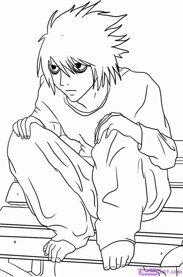 Death Note Coloring Pages 15