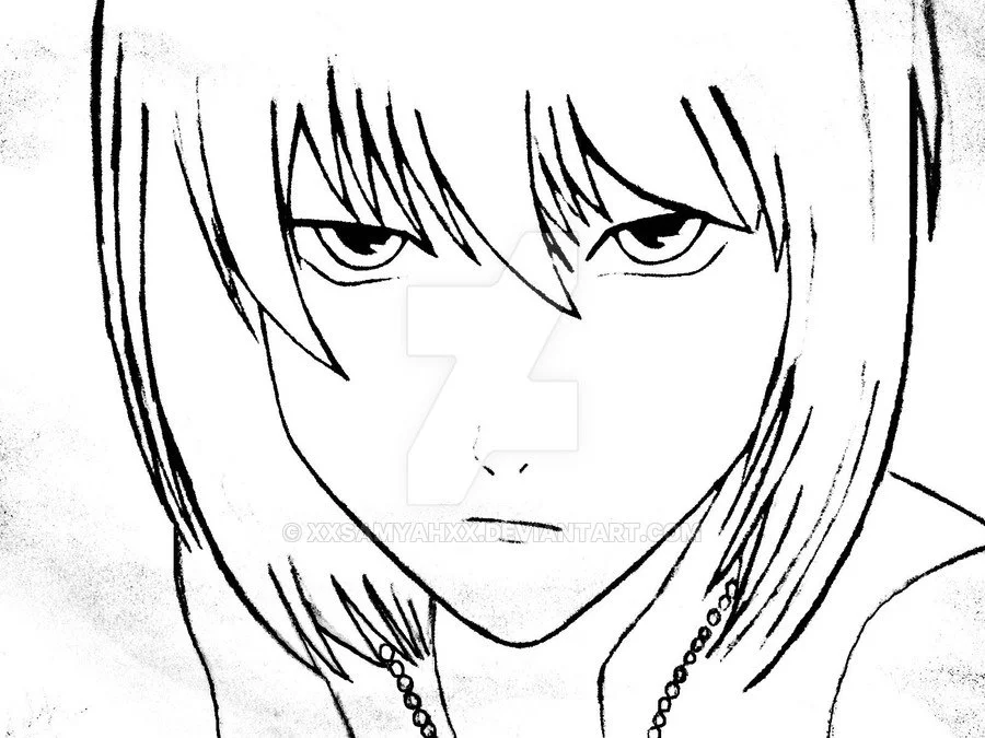 Death Note Coloring Pages 27