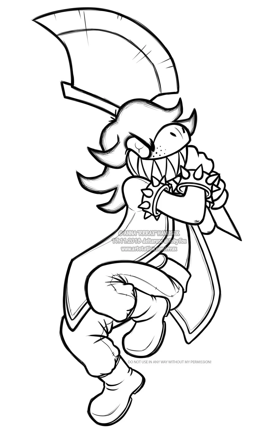 Deltarune Coloring Pages 6