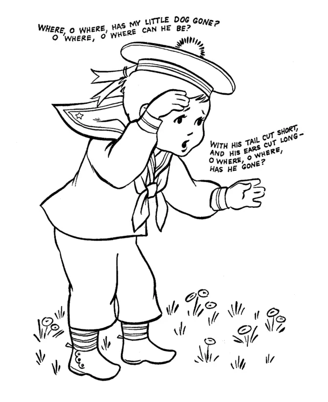 Desenho de A Book of Nursery Rhymes Para Colorir 24