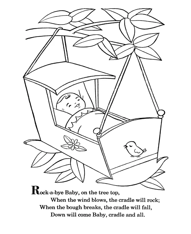 Desenho de A Book of Nursery Rhymes Para Colorir 29