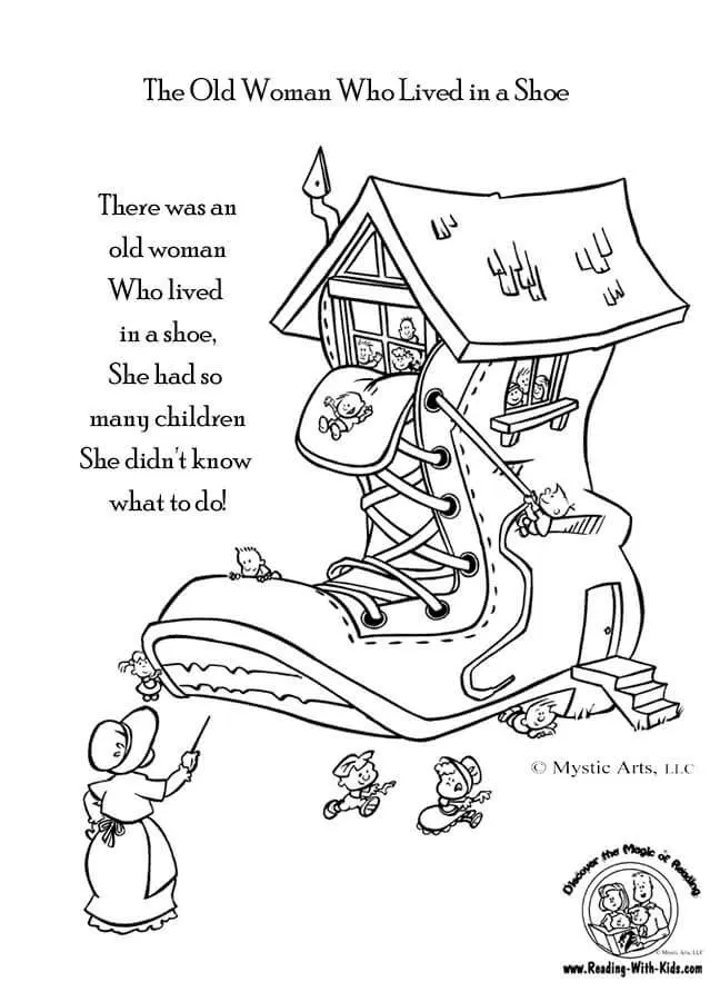 Desenho de A Book of Nursery Rhymes Para Colorir 34