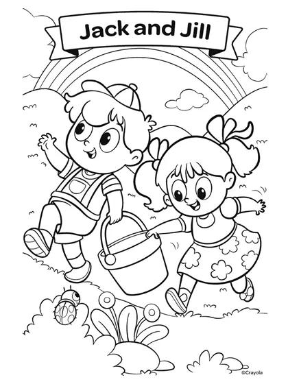 Desenho de A Book of Nursery Rhymes Para Colorir 5