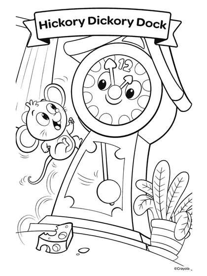 Desenho de A Book of Nursery Rhymes Para Colorir 9