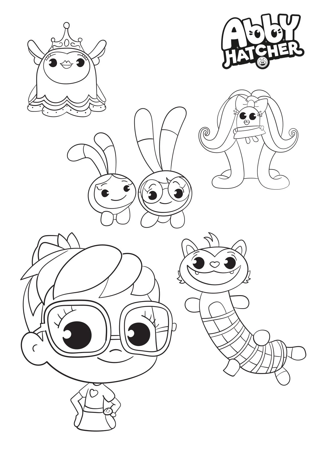 Desenhos de Abby Hatcher Para Colorir 13