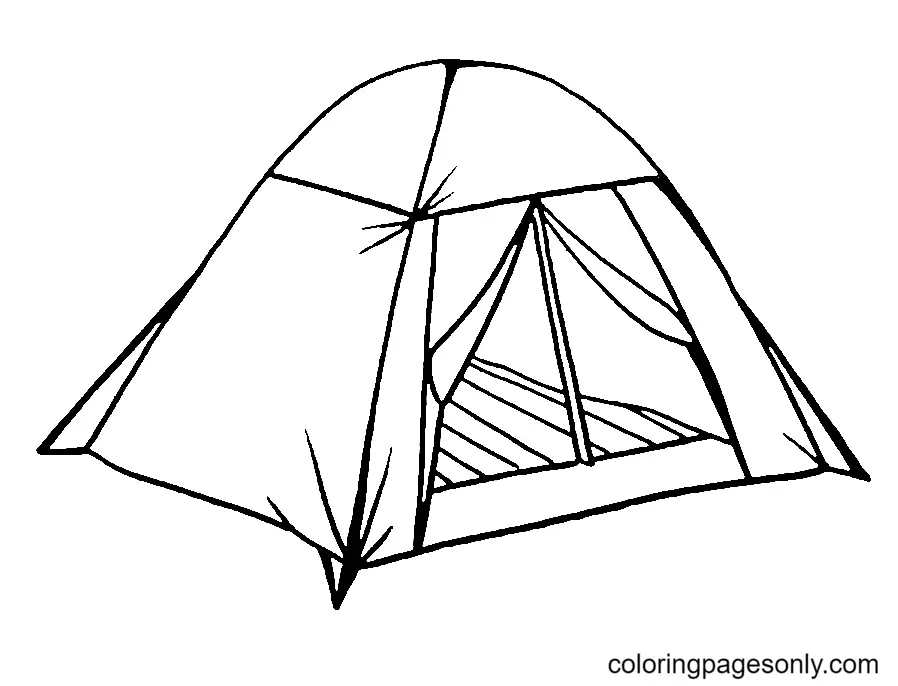 Desenhos de Acampamento Para Colorir 14