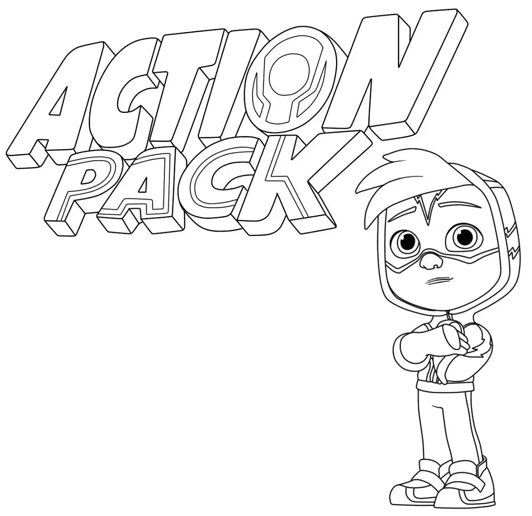 Desenhos de Action Pack Para Colorir 2