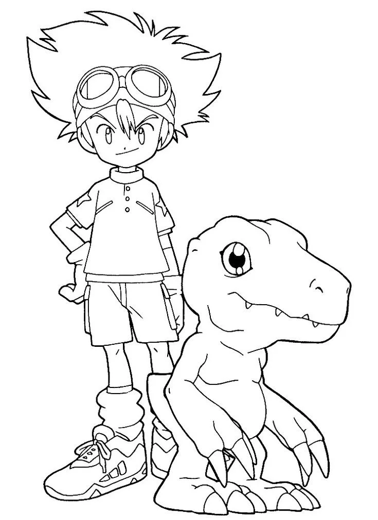 Desenhos de Agumon Para Colorir 10