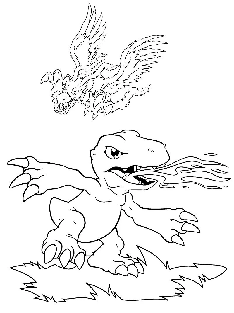 Desenhos de Agumon Para Colorir 12