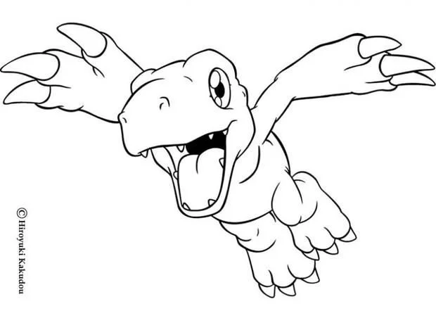 Desenhos de Agumon Para Colorir 2