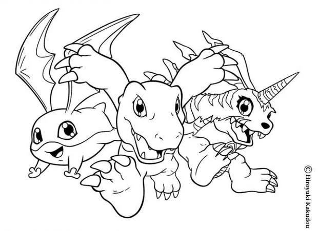 Desenhos de Agumon Para Colorir 3