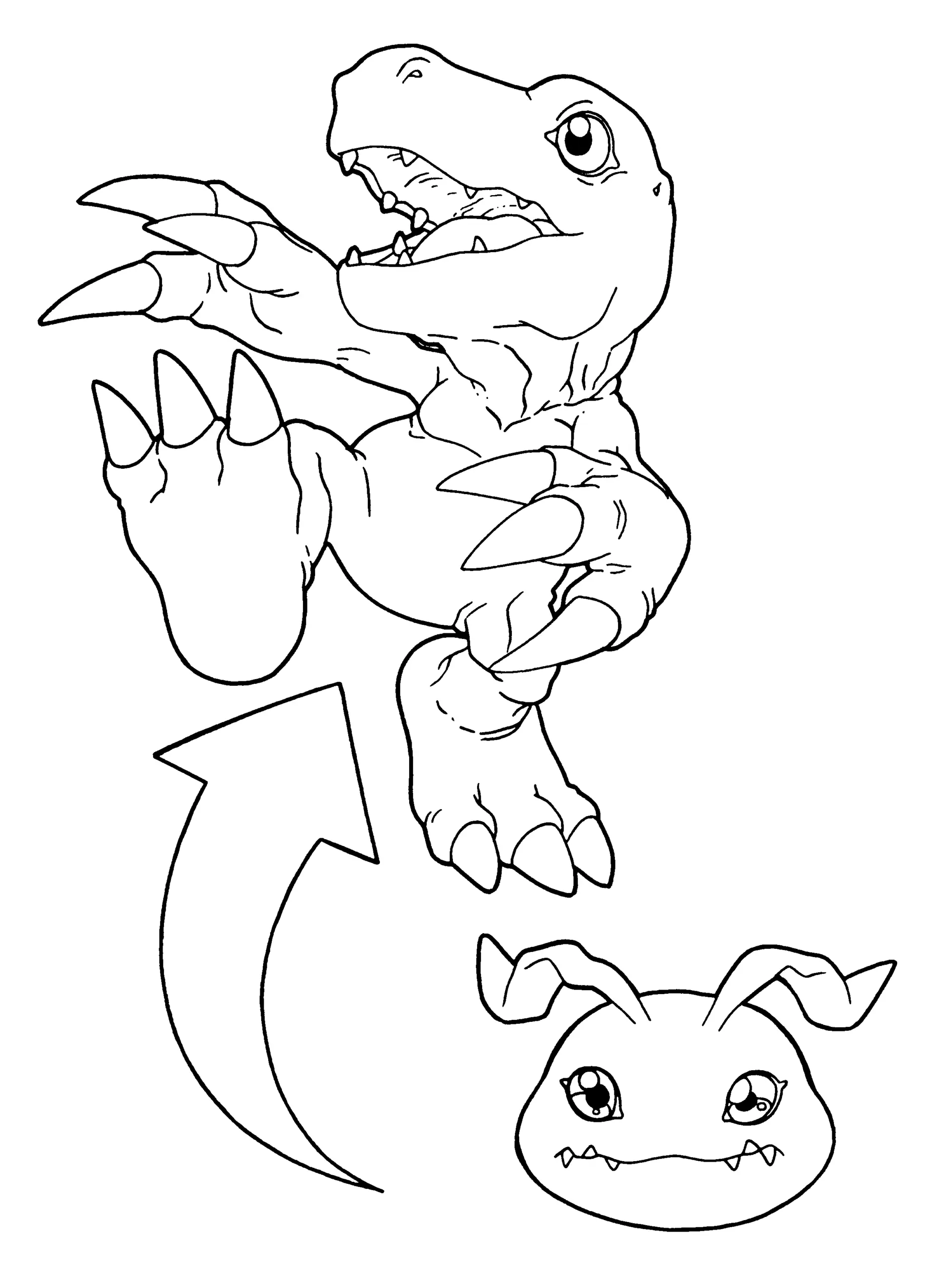 Desenhos de Agumon Para Colorir 4