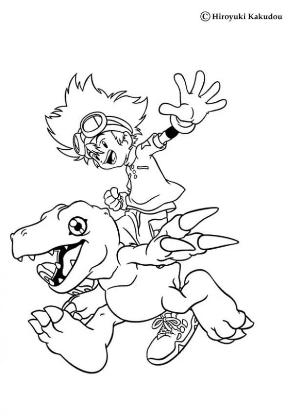 Desenhos de Agumon Para Colorir 5