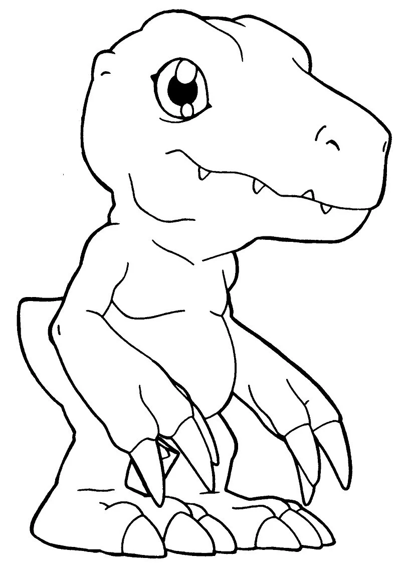 Desenhos de Agumon Para Colorir 6