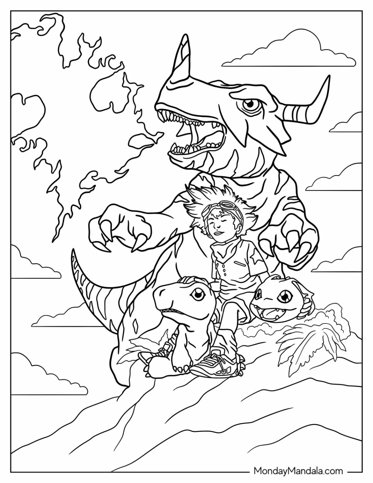 Desenhos de Agumon Para Colorir 7