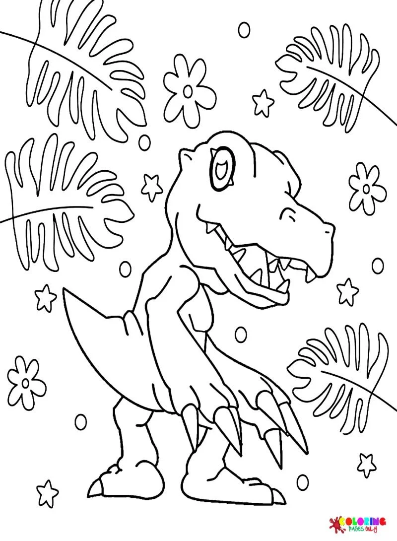 Desenhos de Agumon Para Colorir 8