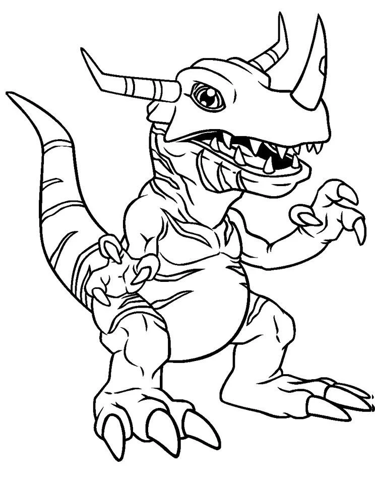 Desenhos de Agumon Para Colorir 9