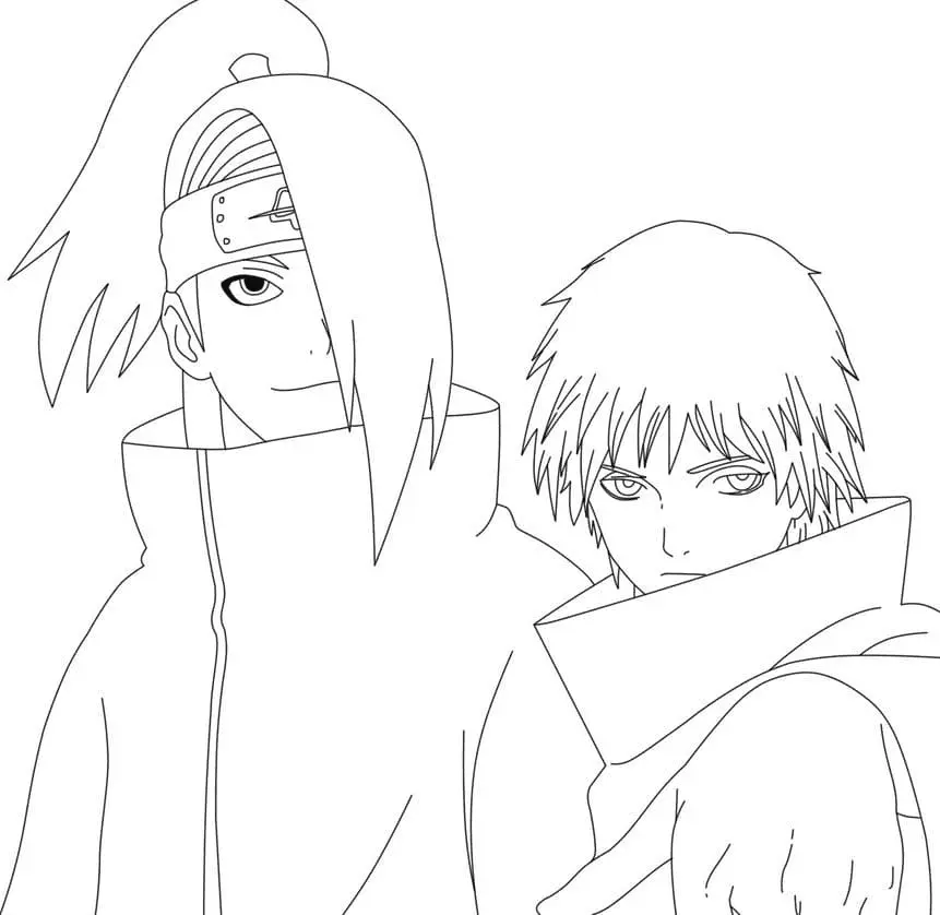 Desenhos de Akatsuki Para Colorir 13