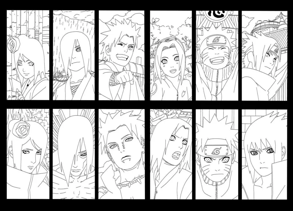 Desenhos de Akatsuki Para Colorir 48