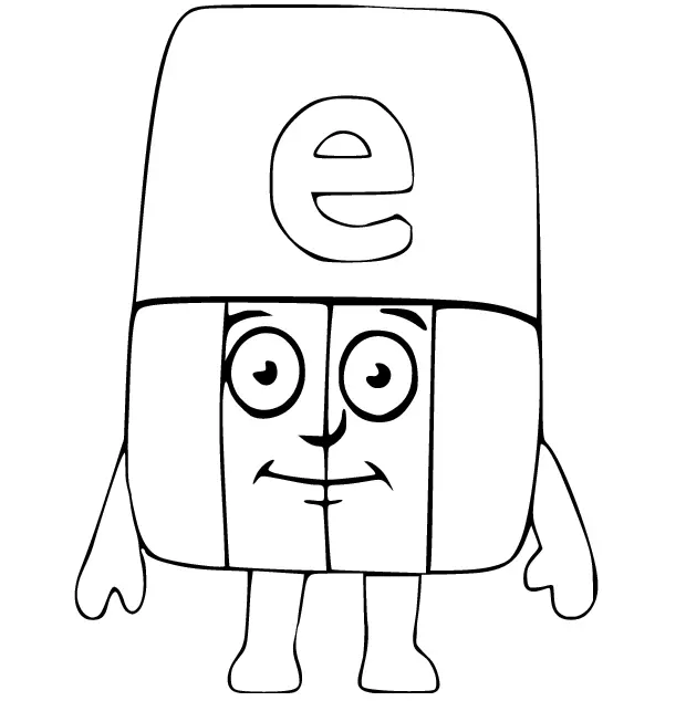 Desenhos de Alphablocks Para Colorir 10