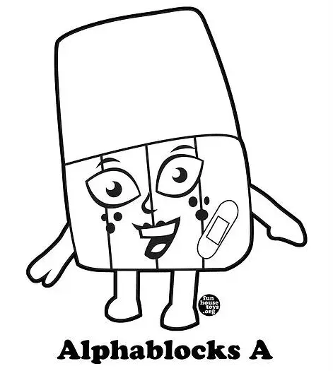 Desenhos de Alphablocks Para Colorir 30