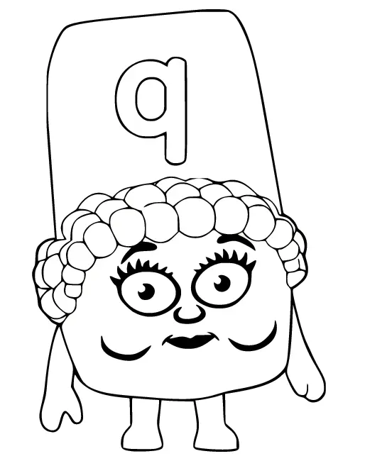 Desenhos de Alphablocks Para Colorir 36