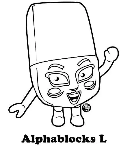 Desenhos de Alphablocks Para Colorir 37