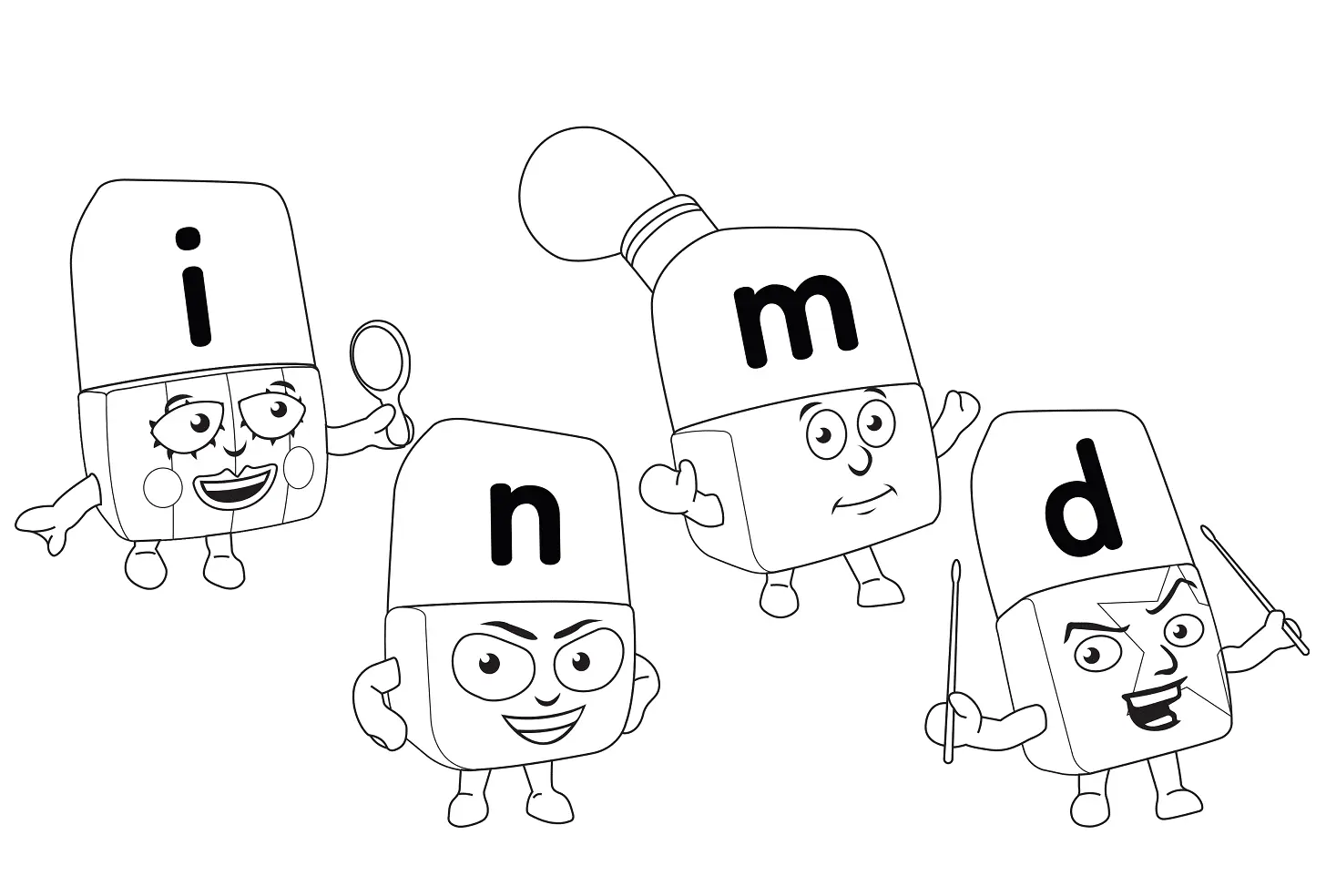 Desenhos de Alphablocks Para Colorir 38