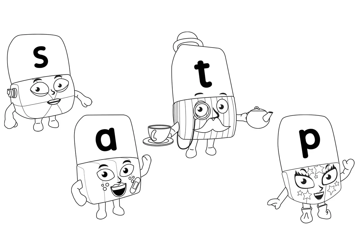 Desenhos de Alphablocks Para Colorir 39