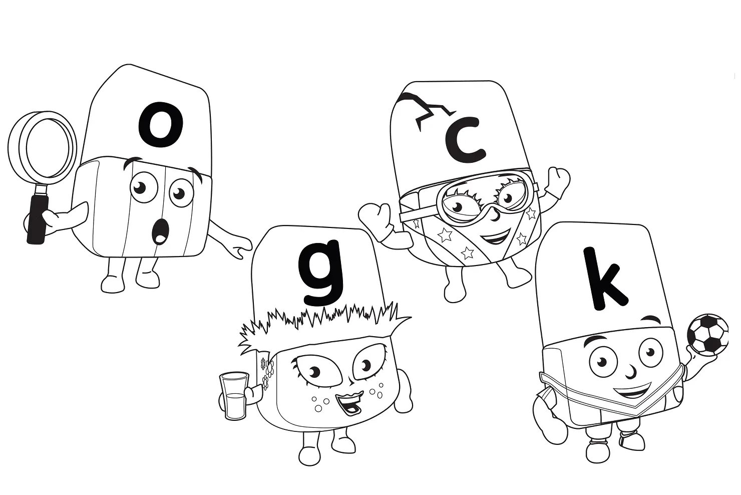 Desenhos de Alphablocks Para Colorir 40