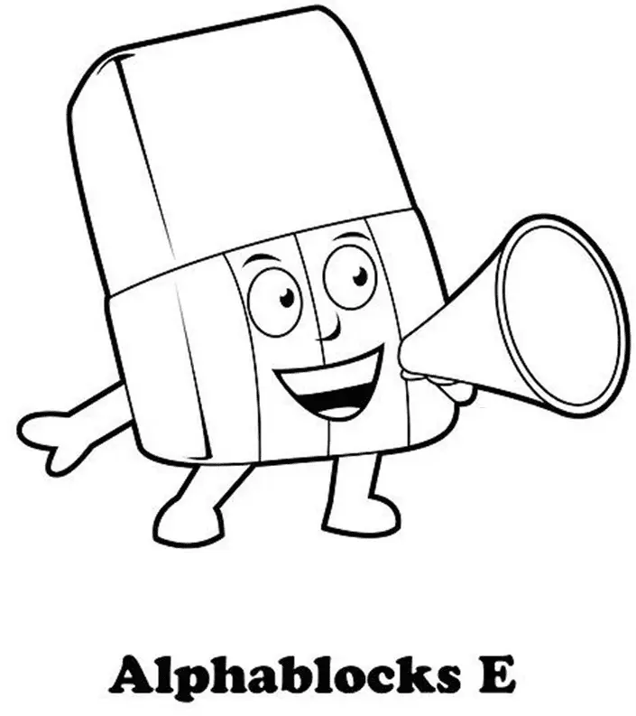 Desenhos de Alphablocks Para Colorir 42