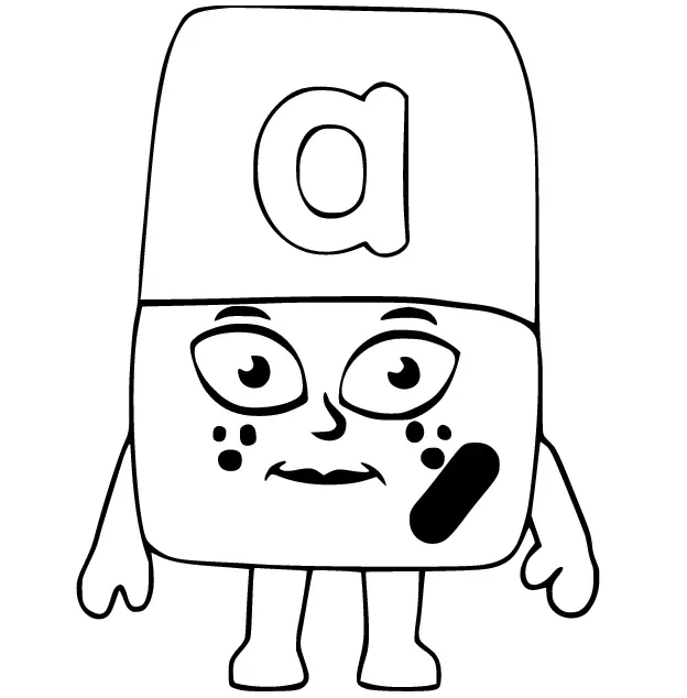 Desenhos de Alphablocks Para Colorir 6