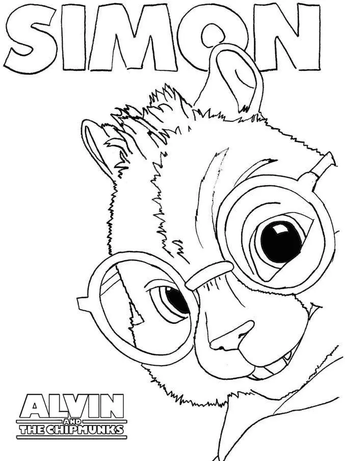 Desenhos de Alvin e os Esquilos Para Colorir 31