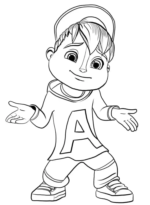 Desenhos de Alvin e os Esquilos Para Colorir 7