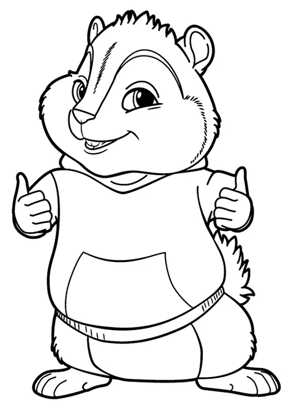 Desenhos de Alvin e os Esquilos Para Colorir 9