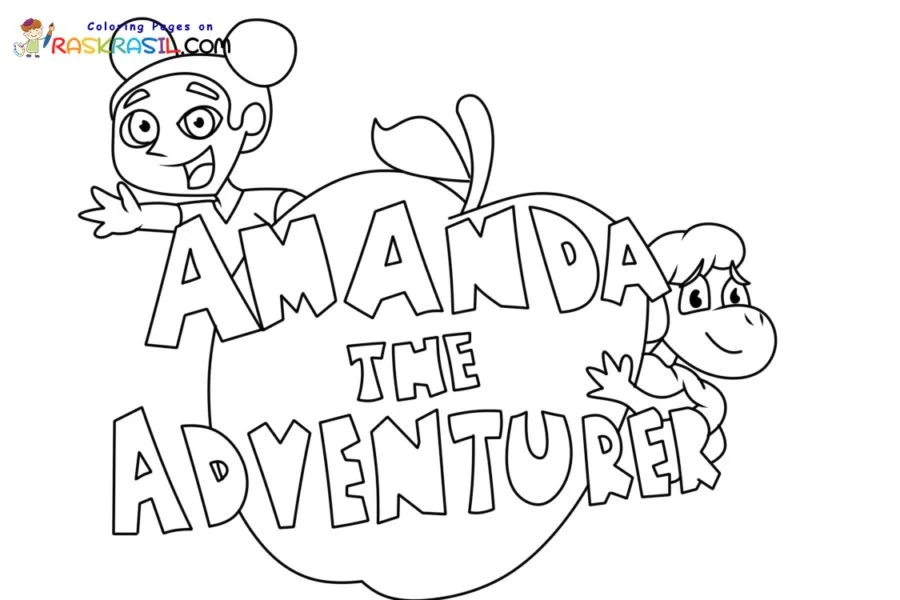 Desenhos de Amanda a Aventureira para Colorir 1